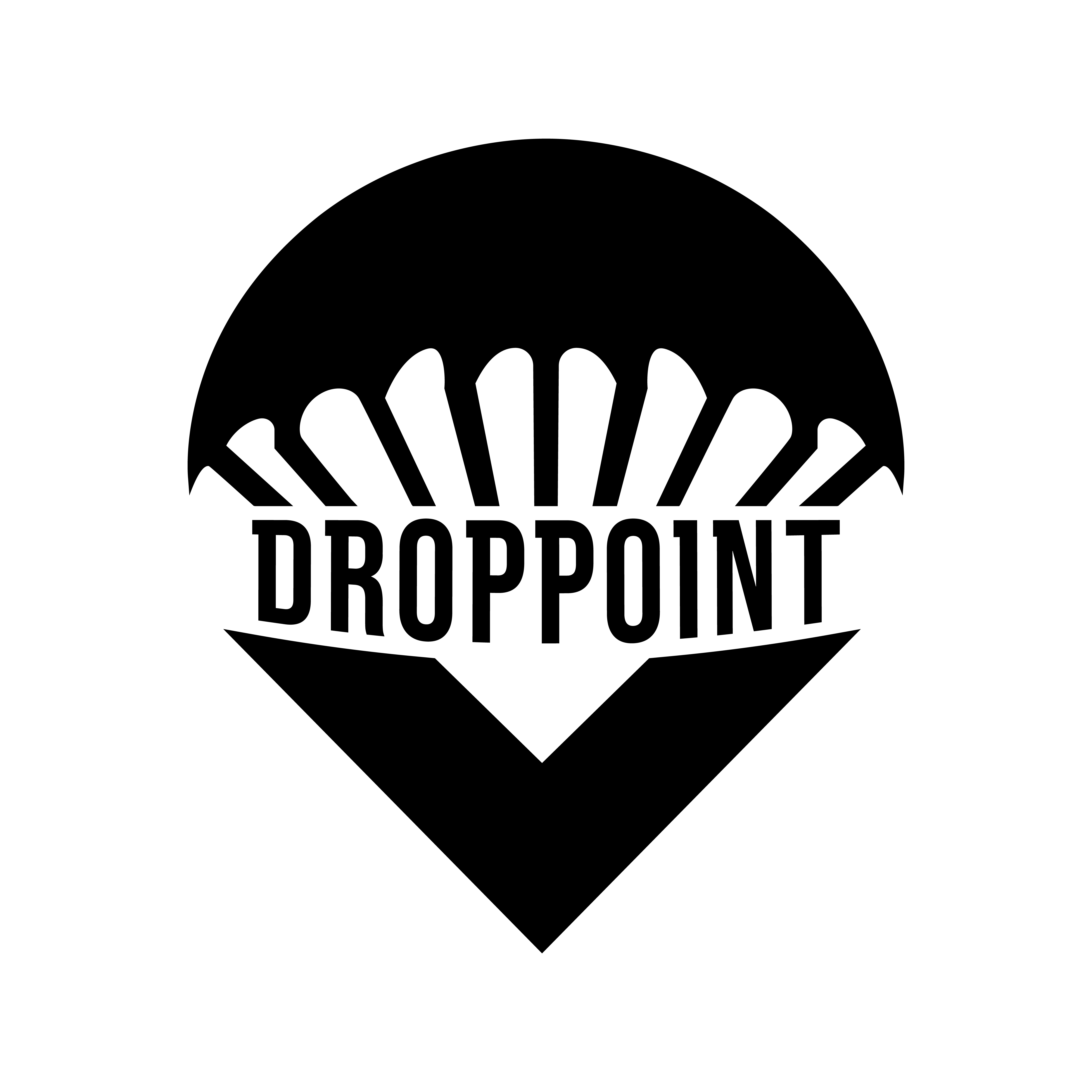 Drop Point black logo