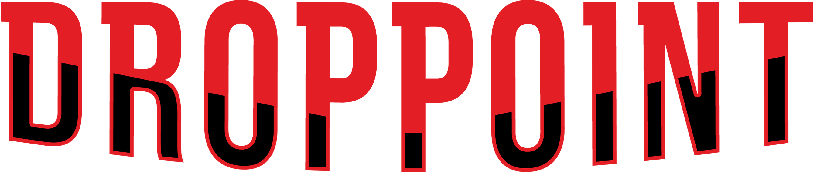 Drop Point solid text logo